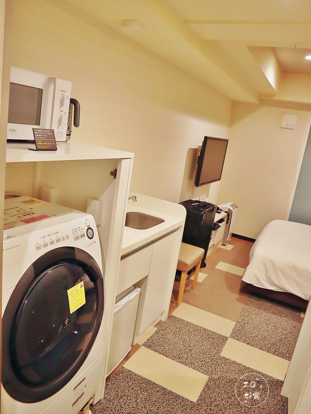 2023東京自由行住宿推薦 築地東急Stay飯店 公寓式房內有專屬洗脫烘衣機、微波爐