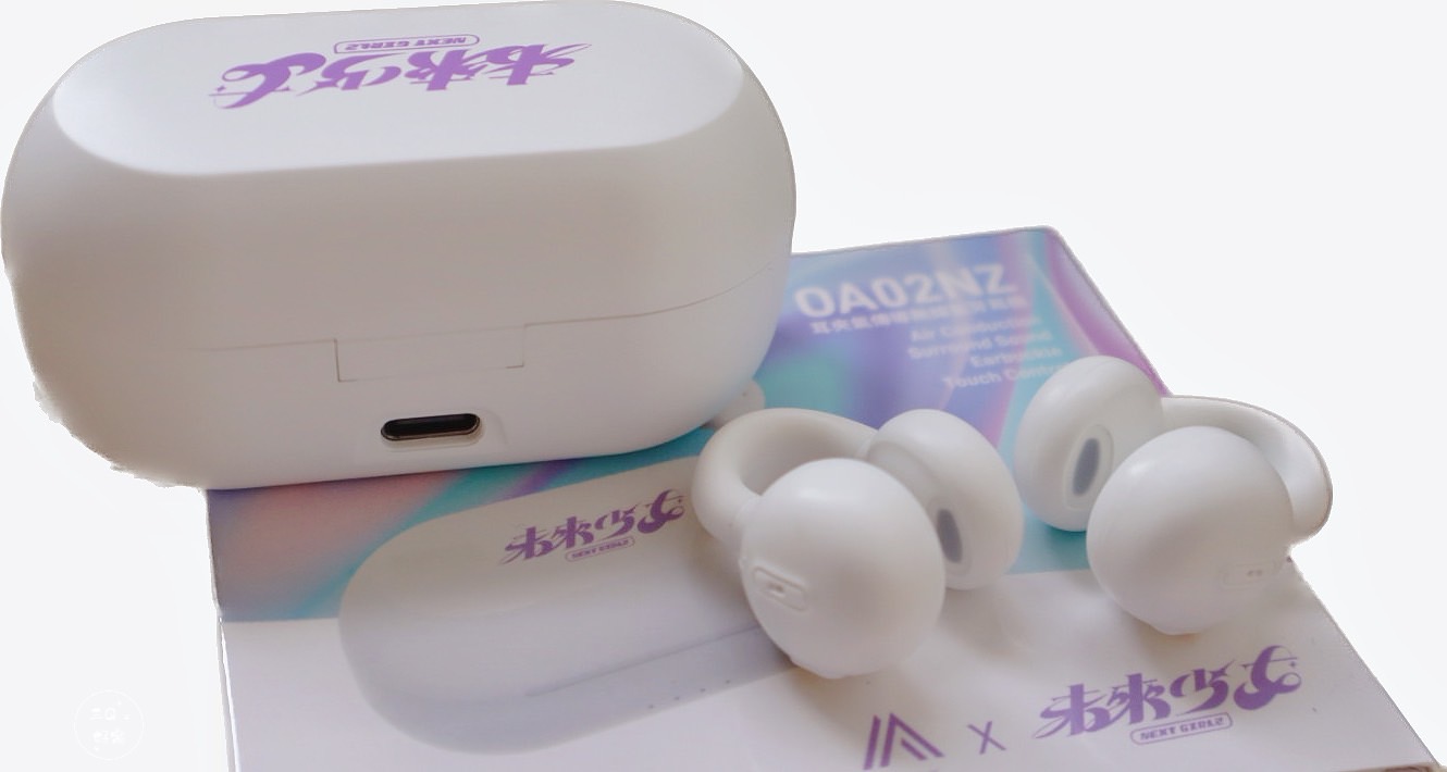 OMIX 耳上最強 聽見未來聲音 未來少女聯名款 氣傳導耳夾式客制音效藍牙耳機OA02NZ - 第10張圖
