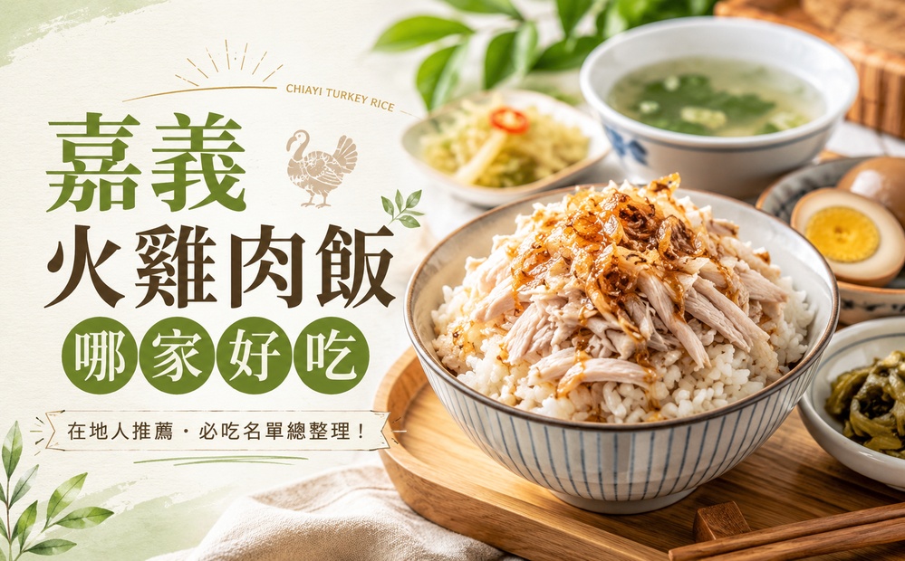 嘉義火雞肉飯懶人包｜阿里山、阿宏師、民主、郭家、劉里長全部吃給你看