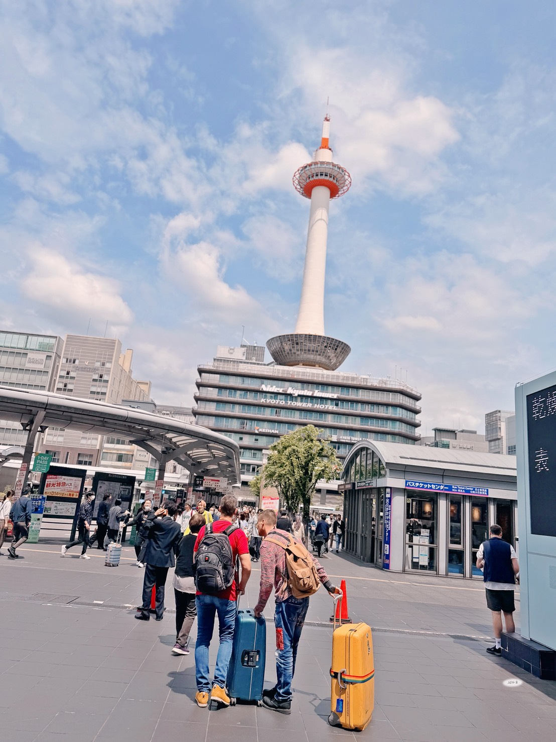 京都塔與八条口周邊街景